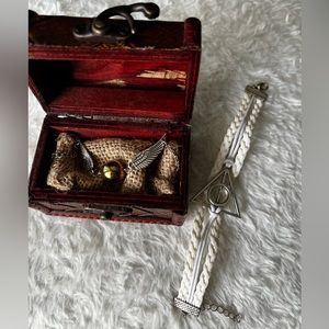 Harry Potter Snitch and Deathly Hallows Bracelets